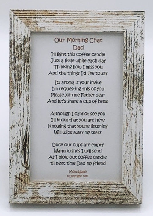 Loss of Dad, Loss of Father, Poem Included in the Grief, Condolence giftbox. www.momagape.com