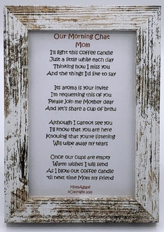 Loss of Mother, Loss of Mom, Poem Included in the Grief, Condolence giftbox. www.momagape.com